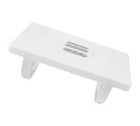 Mobestech Repose-Pieds De Bureau Blanc Oscillant Antidérapant Stable, Marchepied Compact en Plastique Résistant pour Usage Quotidien, Confort Au Bureau Et à La Maison