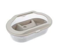 Mobestech Réservoir D'élevage pour Tortues en Plastique Transparent, Terrarium Aquatique Profond pour Reptiles, pour Tortues Terrestres Et Aquatiques