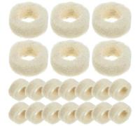 Mobestech Rondelles en Feutre de Laine 20x5x5 Mm 100 Pièces pour Joints Mécaniques, Laveurs D’huile Absorbants, Rondelles D’étanchéité Industrielles pour Pompes et Moteurs