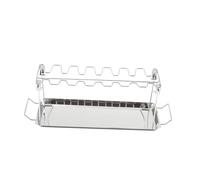 Mobestech Rôtir Pour Cuisses Et Ailes De Poulet Avec Bac Égouttage Emplacements Support Acier Inoxydable Pour Barbecue