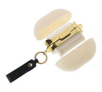 Mobestech Rouleau Anti-Peluches Portable Réutilisable Beige pour Vêtements, Dispositif Léger et Compact pour Enlever Poils d'animaux la Maison Extérieur