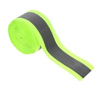 Mobestech Ruban Réfléchissant à Coudre en Tissu Fluorescente Vert 5X3 CM Rouleau 10 Mètres Bandes Réfléchissantes pour Vêtements et Sécurité Signalisation et Visibilité Renforcée
