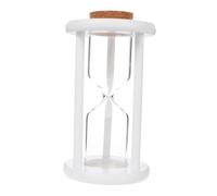 Mobestech Sablier Rechargeable en Bois 9,8x17 Cm sans Sable Bouchon en Bois Minuterie Multifonction Décoratif pour Maison et Cérémonie DIY