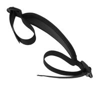Mobestech Sangle de Masque de Plongée Noire, Bande 5mm, Anti-nœuds | Nylon Résistant, Maintien Stable et Confort, pour Piscine, Apnée, Femmes et Nageuses