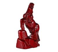 Mobestech Sculpture Statue de Cheval Debout Décoration Unique Sculpté pour Maison Bureau Jardin