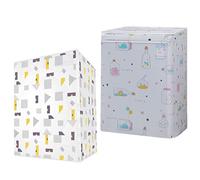 Mobestech Séchoir 2 Pièces Housse Anti-poussière Machine à Laver Couverture De Machine De Dessiccateur Couvercle Supérieur De La Laveuse Couverture Dappareil Ménager Rouleau Demain À Clapet