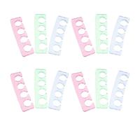 Mobestech Séparateurs D’Orteils en Silicone Doux 12 Pièces - Écarteurs et Séparateurs D’Ongles pour Pédicure et Manucure Kit Multifonction pour Alignement et Protection des Doigts et