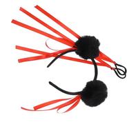 Mobestech Serre-tête à Pompons Peluche Pour Déguisement Garçon Fille Avec Structure Métallique Et Élastiques Pour Cheveux Accessoires De Costume Oriental