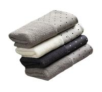 Mobestech Serviettes en Coton 4 Pièces pour Toilette Ménager, Six Couches Absorbantes et Résistantes à L'usure, Serviettes Salivaires Visage Couleur Aléatoire