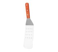 Mobestech spatule de cuisine petit pâté inoxydable grillage acier hamburger viande spatule barbecue spatule crepe Spatule cuisine antiadhésive spatule à poisson spatule à steak Bois Silver