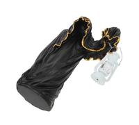Mobestech Statue de sans Visage avec Lanterne Lumineuse Halloween Figurine Résine pour Décoration Gothique de Bureau Jardin et Intérieur
