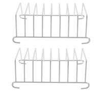 Mobestech Support À Pain En Acier Inoxydable 304 2 Pièces Porte Toast Compact Pour Cuisine Grille À Pain Grillé Et Support De Refroidissement Multifonction Pour Friteuse À Air