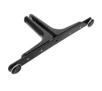 Mobestech Support de Paravent Pliable Stable en Métal Noir, Base de Séparation Compacte, Clips Amovibles, Compatible Cloisons de Bureau et Dressing, pour Séparation Intérieure