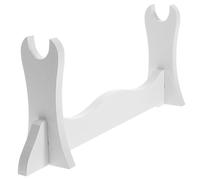 Mobestech Support De Sabre En Bois Blanc 1 Niveau, Porte- Décoratif De Bureau, Râtelier à Lames Simplifié Pour Collection Et Exposition, Support D’arme Tranchante Domestique Élégant