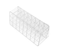 Mobestech Support De Stockage De Rouge à Lèvres Afficher Cas Se Maquiller Brillant Faire Organisateur De Lèvres Rangement De Vernis à Ongles Porte Huile Essentielle Maquillage Transparent