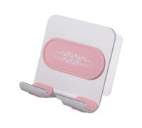 Mobestech Support Mural Téléphone Métal Adhésif sans Perçage Porte-Smartphone Antidérapant Réglable pour Salle de Bain Cuisine Rack Pratique pour Téléphones et Appareils Cadre Argenté