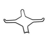 Mobestech Support pour Cuisinière à Gaz en Acier Inoxydable Argenté Design Auxiliaire Antidérapant, Support Polyvalent pour Wok et Cafetière Italienne Cuisine