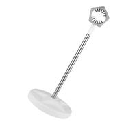 Mobestech Support pour Sèche-cheveux Mains sur Pied Réglable 59-127 Cm en Acier Inoxydable Gris pour Toilettage Animaux et Salle de Bain