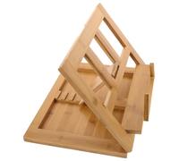 Mobestech Support Pupitre à Partitions en Bambou Naturel, Pliable et Portable, 1 Pièce, Taille Standard, Support Polyvalent pour Lecture Musicale et Manuels Scolaires, Maison et Musique