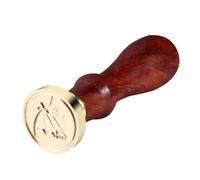 Mobestech Tampon à Cire Chauve-souris D'halloween en Cuivre, Sceau Vintage pour Cachetage Manuscrit, Ensemble de Bâtonnets de Cire pour Décoration Artisanale et Présents Festifs