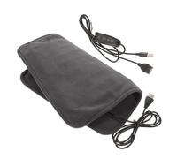 Mobestech Tapis Chauffant pour Animaux USB Réglable Matelas Chauffant pour Petits Chiens et Chats Coussin Doux Isolant pour Sommeil Confortable Gris Foncé