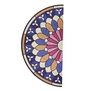Mobestech Tapis Dentrée Demi Antidérapant PVC Paillasson Coil Absorbant Poussière pour Maison Salle de Bain Cuisine et Salon Confortable et Décoloration