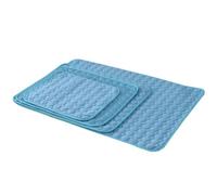 Mobestech Tapis Rafraîchissant pour Chiens, Dog Cooling Mat, Pliable | Ice Silk et Coton, Surface Lisse et Respirante, pour Panier, Canapé, Maison, Boutique, Stockage Facile