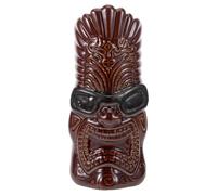 Mobestech tasse à cocktail tiki verre à vin en céramique capacité modérée 600ml pour camping et bars style hawaïen audacieux