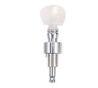 Mobestech Tendeur de Cordes pour Banjo en Alliage Blanc Bouton D’Accordage Ergonomique Accessoire D’Accordage du Petit Banjo Outil Solide pour Réglage Précis des Cordes Compatible
