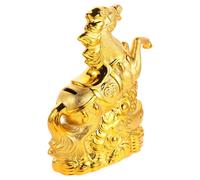 Mobestech Tirelire en Céramique de Cheval du Zodiaque Chinois Statuette Décorative Compacte 1 Pièce Porte-Monnaie Pratique pour Bureau et Maison Ornement Animal Artisanal