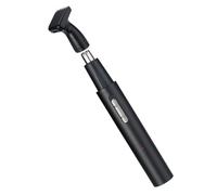 Mobestech Tondeuse à Poils de Nez Électrique Rechargeable USB Tondeuse à Favoris 2-en-1 en Aluminium Tête Démontable pour Nettoyage Facile Noir Usage Personnel et Voyage