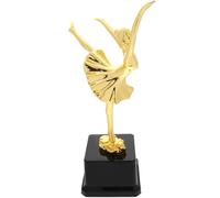 Mobestech Trophée Délicat de Danseuse de Ballet en Plastique Or Statue Réaliste, sans Bavure, Solide et Stable, pour Compétitions et Fêtes
