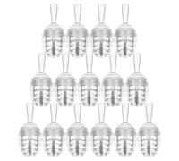 Mobestech Tube de Gloss à Lèvres Vide en Plastique Transparent, Forme Alvéolée Miel, Mini Format 15 Pièces, Réutilisable pour Maquillage DIY et Remplissage Facile, Flacon Gloss Lèvres