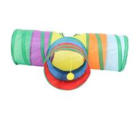 Mobestech Tunnel Pliable pour Lapin et Hamster, Jouet Interactif en Tissu Résistant, Taille Moyenne, Maison de Jeu Intérieure pour Petits Animaux et Lapins Curieux