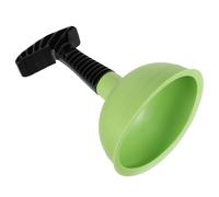 Mobestech Ventouse de Toilette Déboucheur D'évier Mini 16,5x13,5x13,5cm Silicone et Plastique Vert Poignée Antidérapante Forte Aspiration pour Évier et Évacuation de Salle de Bain la