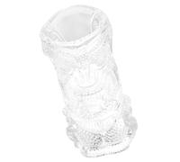 Mobestech Verre à Cocktail Tiki Motif Crâne, Capacité 450ml, en Verre Finement Travaillé, Forme Unique et Élégante, pour Restaurant et Fête Hawaïenne