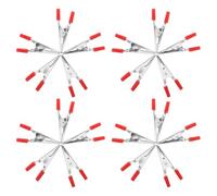 Mobestech Verrous de Sécurité Métalliques Anti-Évasion pour Cages à Oiseaux et Petits Animaux Clips Crocodile Robustes Rouges Grand Format Lot de 100 Pièces Compatibles Cages Diverses