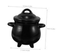 Mobestech Witch Cauldron Mug Ceramic Candy Holder Pot Sturdy Spooky Cup Decorative Halloween Party Favor