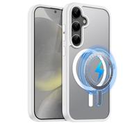 MOBESV Coque Magnétique pour Samsung Galaxy S24 Plus 6,7 Pouces, Étui Compatible avec MagSafe, Etui Translucide Mat Arrière Housse Fine Antichoc (Translucide)