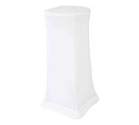 MobEventPro Housse Blanche pour Tabouret Haut Pliant