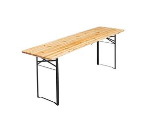 MobEventPro Table de Brasserie en Bois Pliante 218 cm