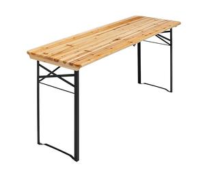 MobEventPro Table de Brasserie Pliante en Bois 180 cm