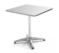 MobEventPro Table de Jardin carrée en Aluminium Pliante