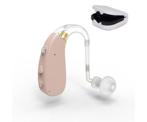Mobiclinic®, Amplificateur de son, Ear plus 1, Rechargeable, 5 niveaux volume, Pour les deux oreilles, 3 modes réduction du, Léger et portable, Bouchons d'oreille recharges inclus