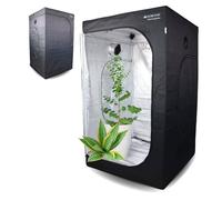 Mobiclinic Armoire de culture Étanche Noir Nylon 120x120x200 cm Taille M Growbox