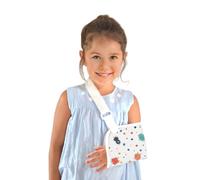 Mobiclinic ®, Attelle bras enfant, Taille s, 100% coton, Marque européenne, Echarpe médicale, Sangle réglable, D'immobilisation de l'epaule, Avant-bras 22 cm, Sans latex, Motif monstres