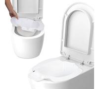 Queraló, Bidet portable à accrocher au toilette, blanc, 9 x 25 x 5 cm