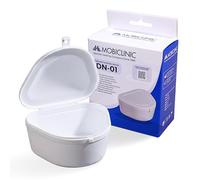 Mobiclinic®, Boîte de Gouttière Dentaire, Réutilisable, Polyvalente pour Prothèses Adultes et Pédiatriques, Conteneur d’implants et de Prothèses Dentaires, Plastique Dur, DN-01
