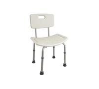 Mobiclinic, Chaise de Douche, Mod. Olivo, Marque européenne, Siège de Douche, pour Personnes âgées et handicapées, Aide à la Toilette, Réglable en Hauteur, Dossier