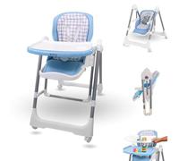 Mobiclinic® kids, Chaise haute évolutive à bascule, 2 en 1, 6-36 mois, 15kg, Nala, Pliable, Hauteur et dossier réglables, Double plateau amovible, Roues pivotantes 360°, Harnais 5 points